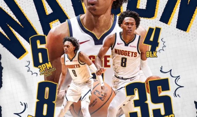 九游网站入口官网-掘金分享沃特森本场比赛数据海报，本场贡献35分8板4助